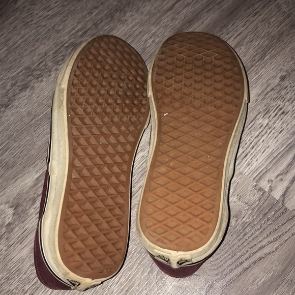 Burgundy Slip on Vans - Picture 3 of 3